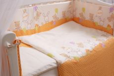 Детский постельный комплект 7 эл. Twins Comfort New 4051-C-121, Горошки оранжевые